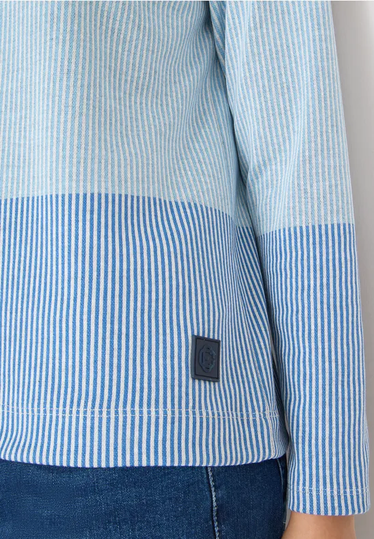 Colorblock Jacquard Shirt universal blue