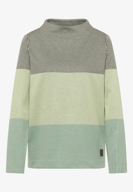 Colorblock Jacquard Shirt raw khaki