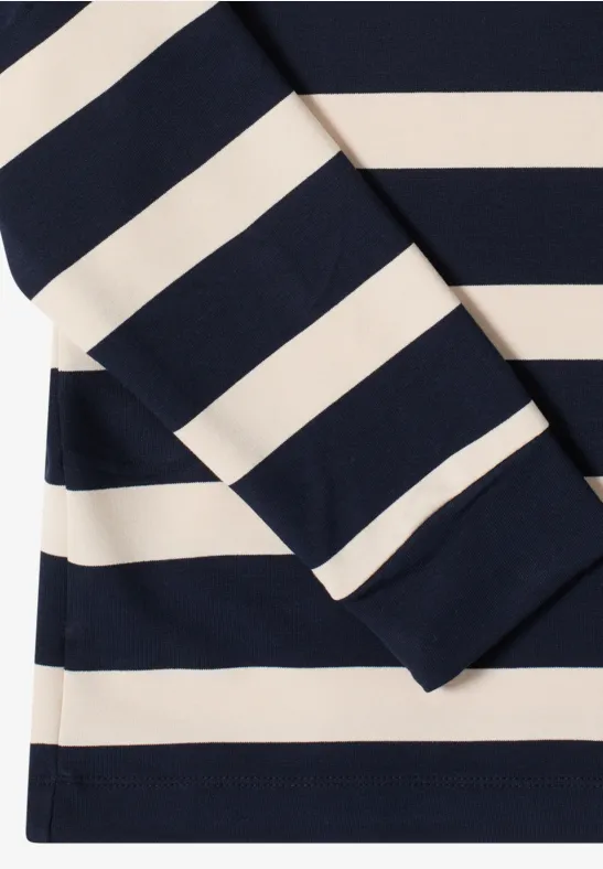 Gestreiftes Hoodie-Shirt universal blue