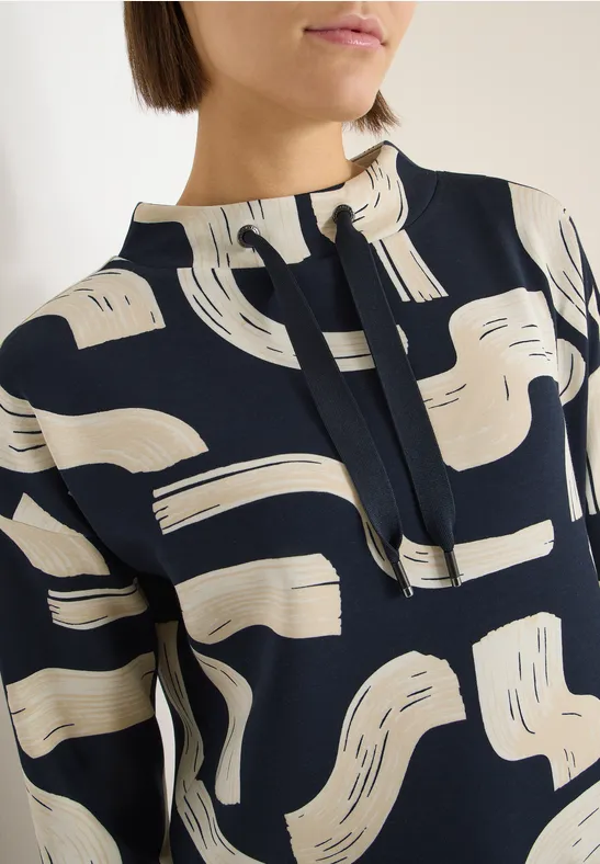 Gemustertes Shirt universal blue