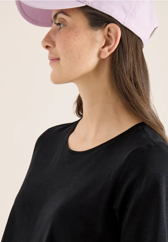 Basic T-Shirt mit Rundhals im 2er-Pack black/black