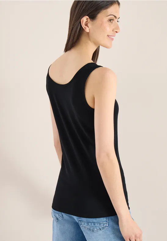 Basic Top mit Rundhals im 2er-Pack black/black