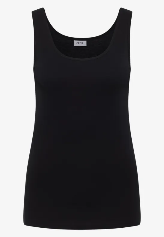 Basic Top mit Rundhals im 2er-Pack black/black