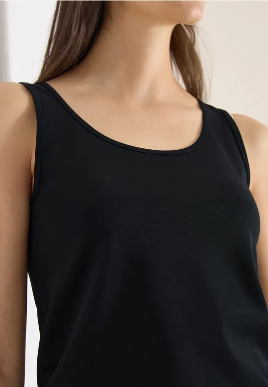 Basic Top mit Rundhals im 2er-Pack black/black