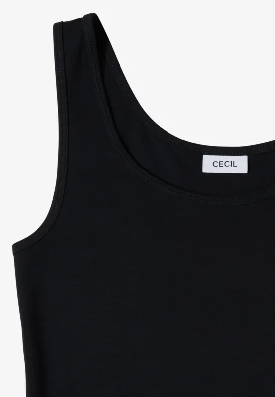 Basic Top mit Rundhals im 2er-Pack black/white