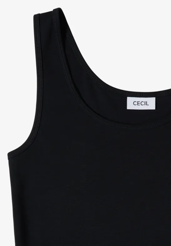 Basic Top mit Rundhals im 2er-Pack grain beige/black