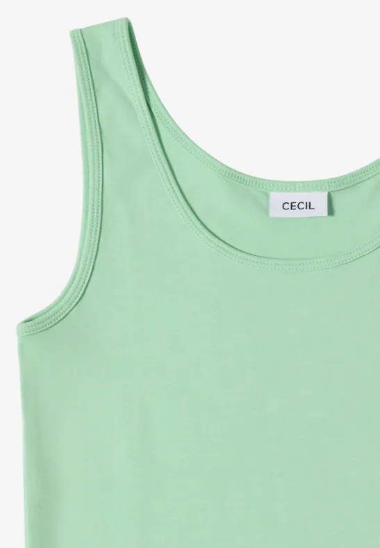 Basic Top mit Rundhals im 2er-Pack grain beige/juicy lime