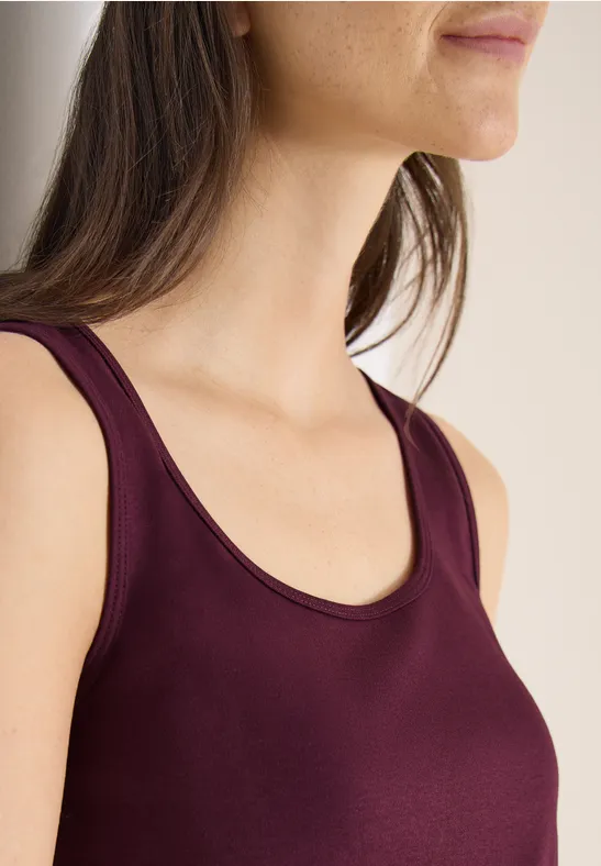 Basic Top mit Rundhals im 2er-Pack blush rose/sweet grape red