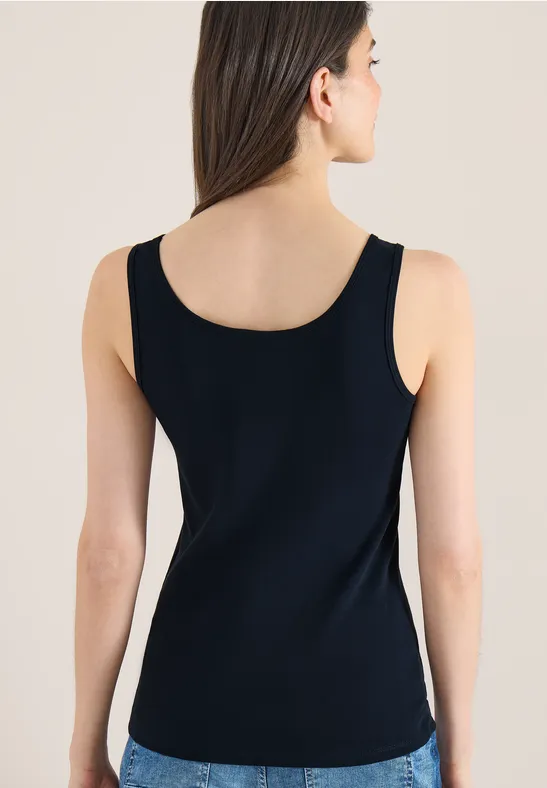 Basic Top mit Rundhals im 2er-Pack universal blue/universal blue