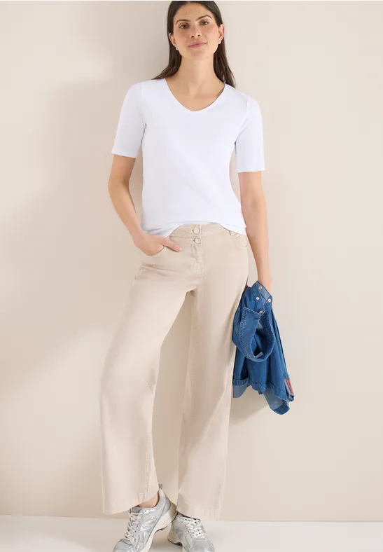 Basic T-Shirt aus Baumwolle White