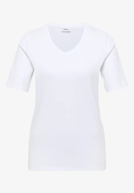 Basic T-Shirt aus Baumwolle White