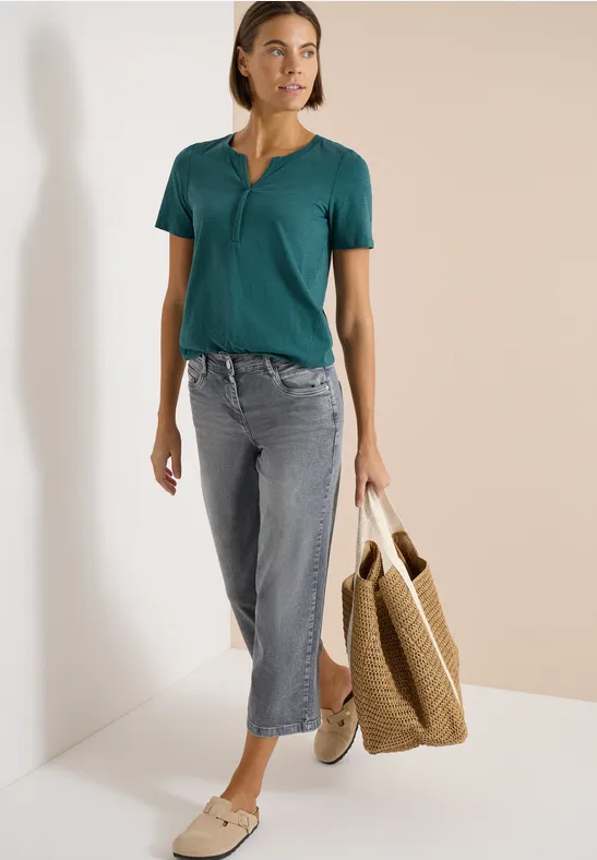 T-shirt de base au look tunique jungle green