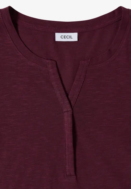 Basic Shirt im Tunika-Look sweet grape red
