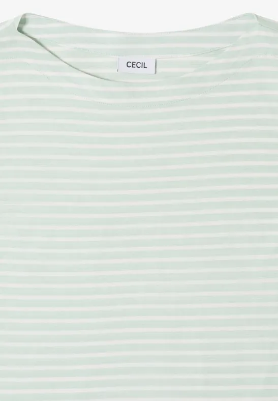 Gestreiftes Shirt grove green