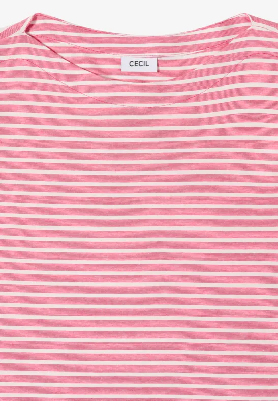 Gestreiftes Shirt geranium red