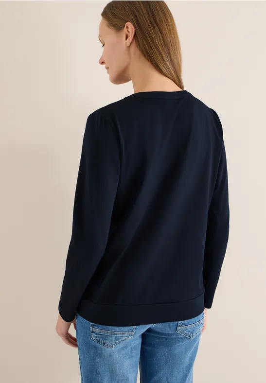 Shirt in tuniekstijl universal blue