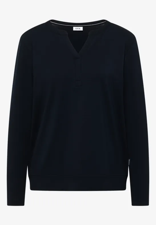 Shirt in tuniekstijl universal blue