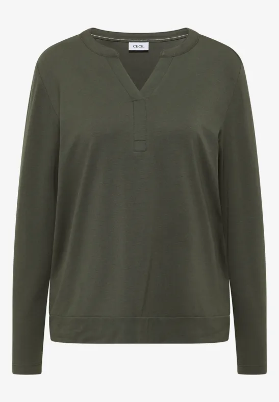 Shirt im Tunika-Look khaki