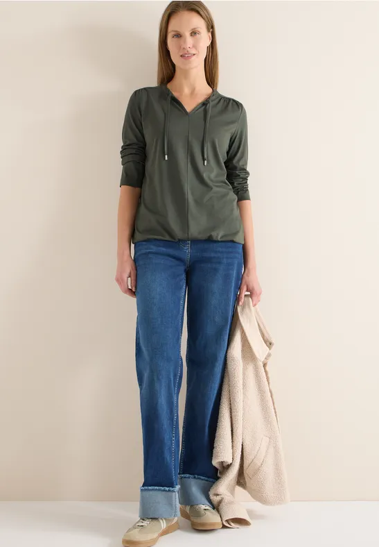 Shirt im Tunika-Look khaki