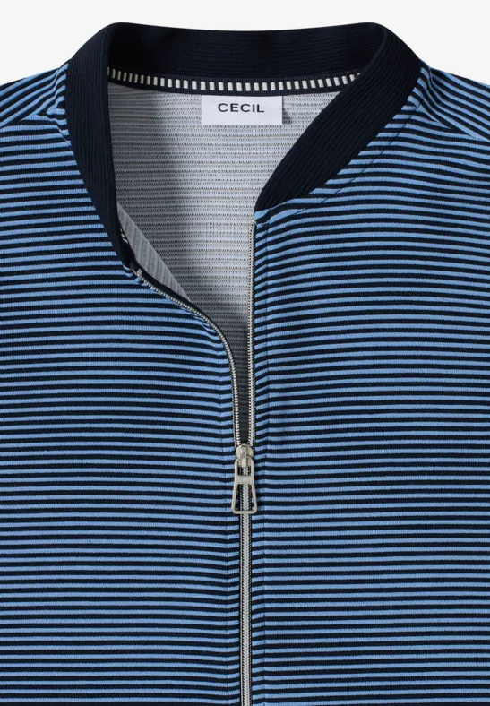 Gestreifte Jacke universal blue