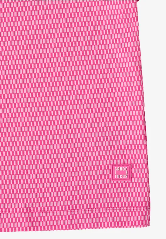 Shirt mit Funnel Neck im Two-Tone-Look beetroot pink