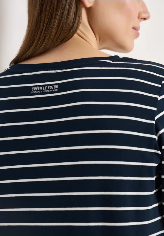 T-Shirt mit Schmuckstein Wording universal blue