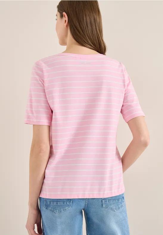 T-Shirt mit Schmuckstein Wording light blush rose