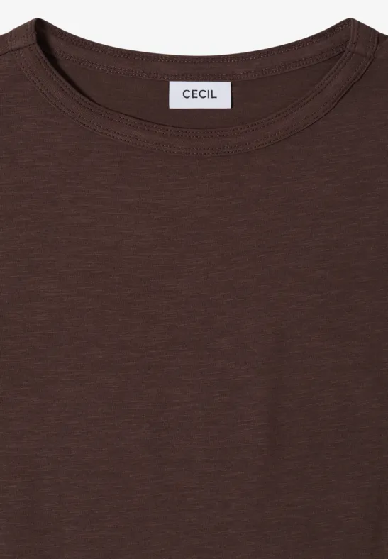 T-Shirts mit Streifen im 2er-Pack macchiato brown/blush rose