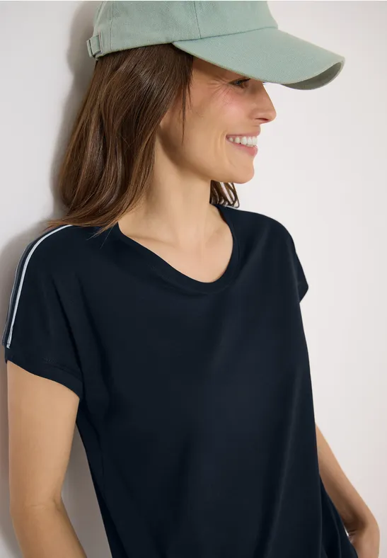 T-Shirt manches courtes avec ruban décoratif universal blue