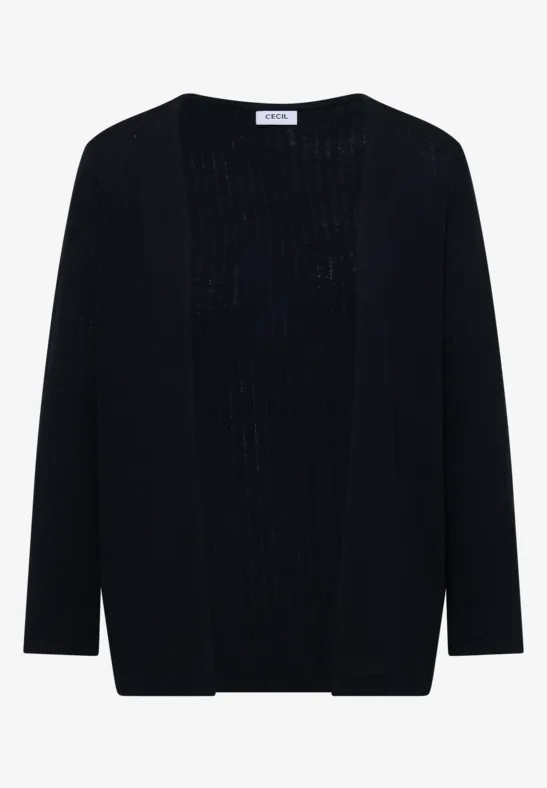 3/4-Arm Jacke in Strick-Optik universal blue