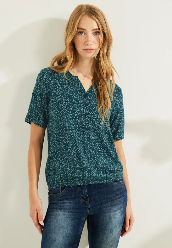 Multicolor Printshirt deep lake green