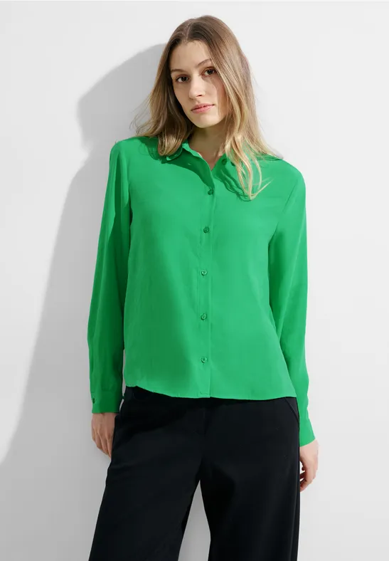 Kurze Hemdbluse celery green