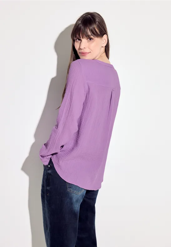 Mousseline blouse sporty lilac