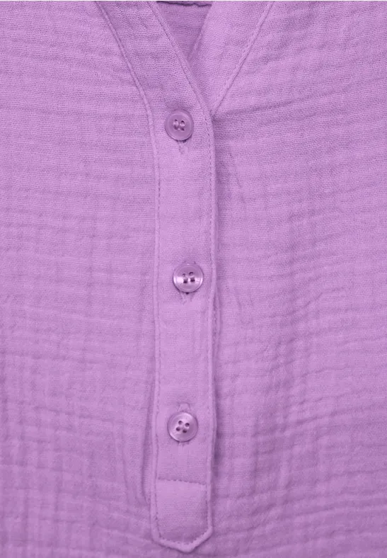 Mousseline blouse sporty lilac