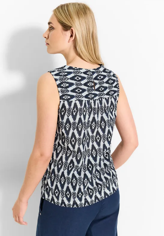 Blusentop mit Print vanilla white
