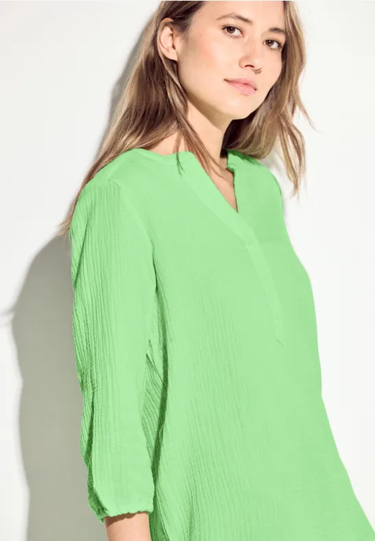 Mousseline blouse matcha lime