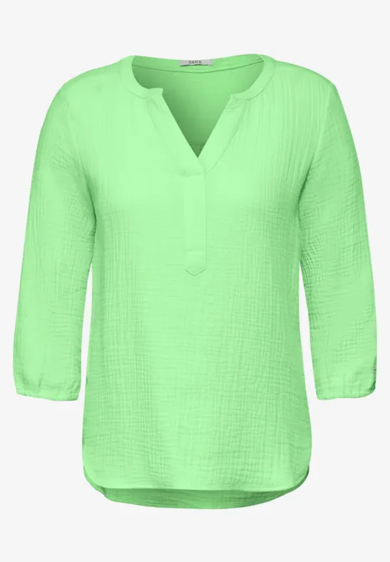 Mousseline blouse matcha lime