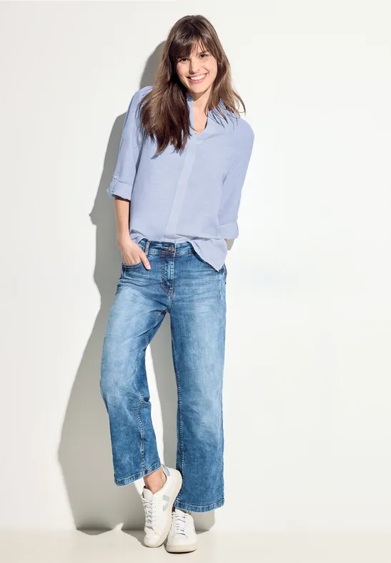 Chambray blouse blouse blue