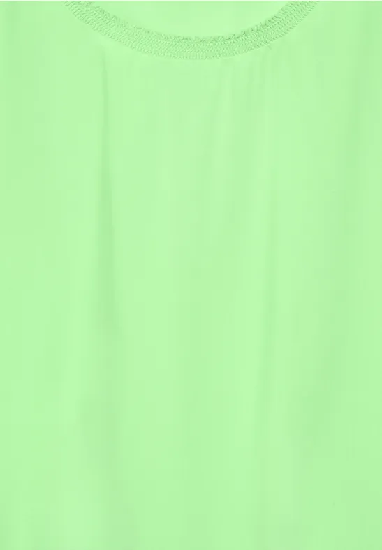 Bluse mit Raffung matcha lime