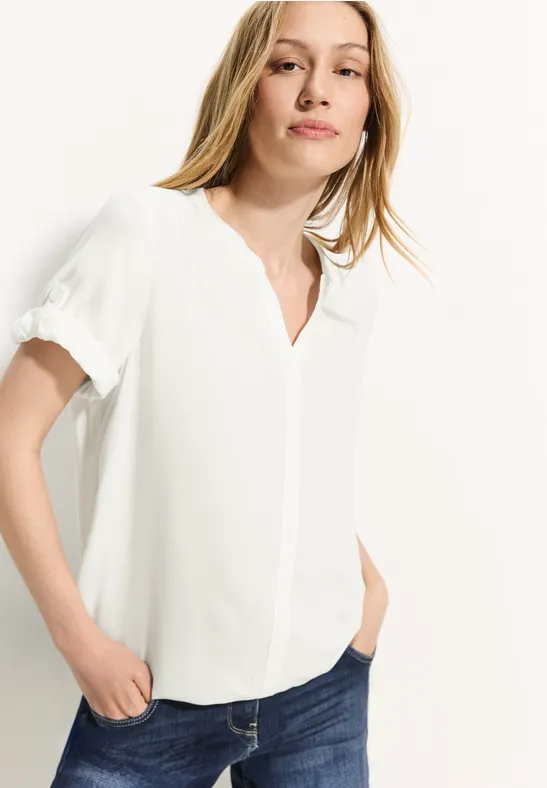 Chemisier en viscose vanilla white