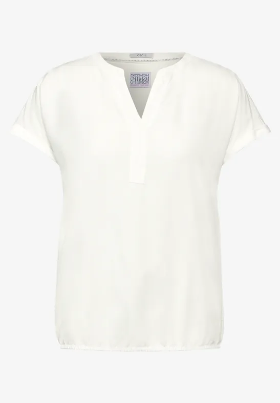Chemisier en viscose vanilla white