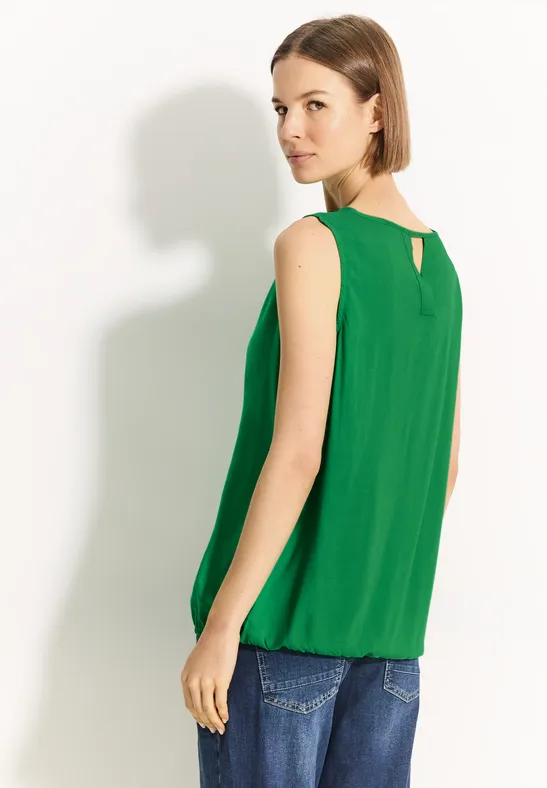 Débardeur chemisier de couleur unie fresh apple green