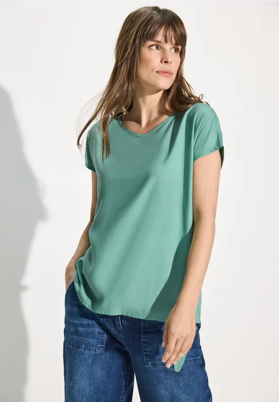 T-Shirt-Bluse adriatic green