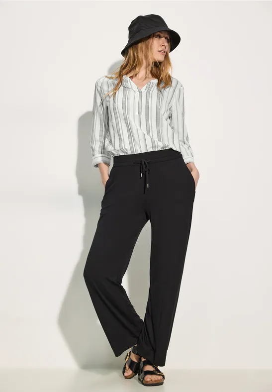 Print Bluse universal blue