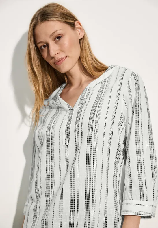 Print Bluse universal blue