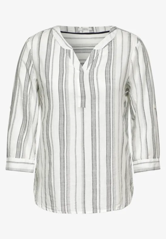 Print Bluse universal blue