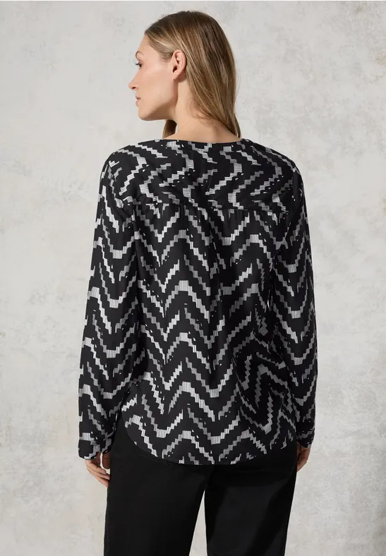 Blouse imprimée Black