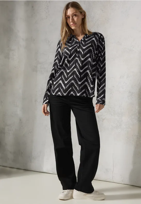 Blouse imprimée Black