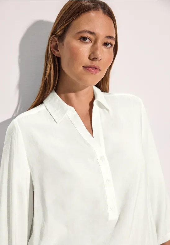 Lange Bluse vanilla white