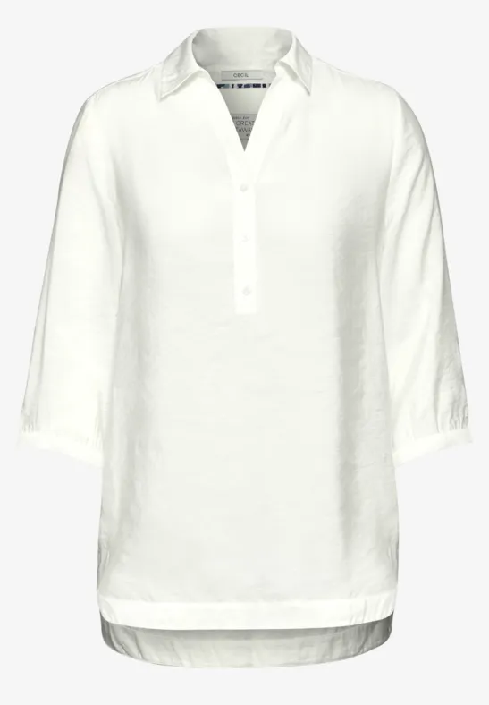 Lange Bluse vanilla white
